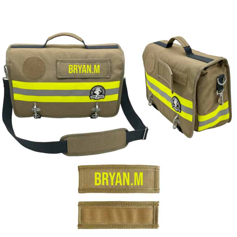 bolso de hombro bomberos bolsa de documentos de bomberos dark smoke